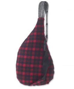 KAVU BAGS AND PACKS Plaid Rope Bag