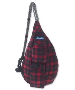 KAVU Mini Plaid Rope Bag
