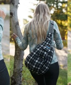 KAVU BAGS AND PACKS Plaid Rope Bag